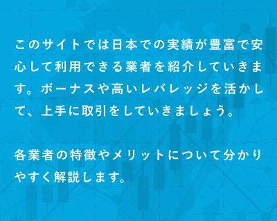 このサイトでは日本での実績が豊富で安心して利用できる業者を紹介していきます。